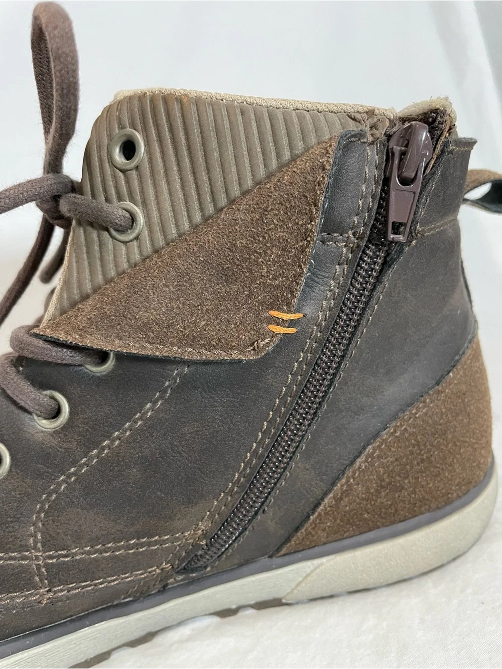 Day Five Viper Men's Casual High-Top Rugged Boots in Brown, Sz 13, NEW